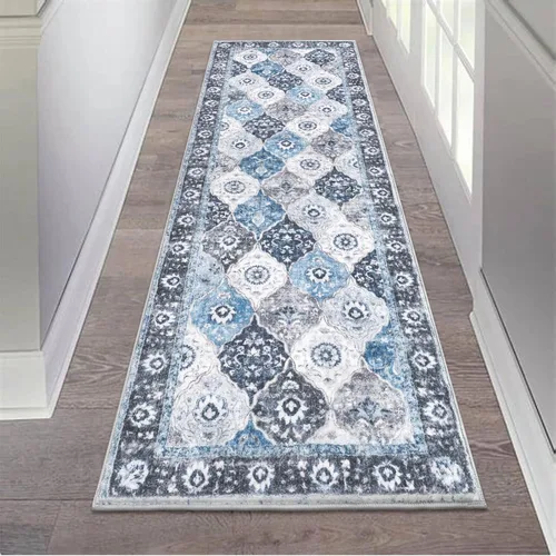 Miniatura 123 de HEBE Alfombra Pasillo 2'x10' Lavable Vintage Desgastada Alfombras de Área Antideslizante Alfombra de Lavandería Boho Alfombras de Piso para Pasillos