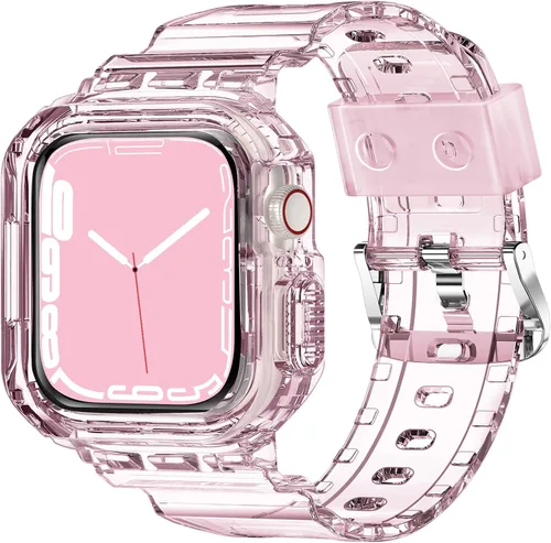 Miniatura 66 de XYF Compatible con correas cristalinas para Apple Watch de 1.929 in, 1.811 in, 1.772 in, 1.732 in, 1.654 in, 1.614 in, 1.575 in, 1.496 in, funda