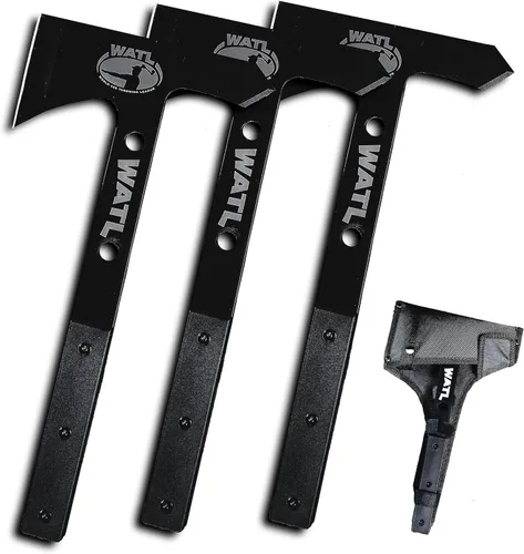 El nuevo y mejorado juego de lanzar Hawk de WATL Competition: World Axe Throwing League Tomahawks con funda de nailon para lanzar hacha y asas