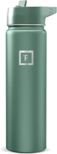 Miniatura 18 de IRON °FLASK Frasco de hidratación para acampar y senderismo con pajilla, botella de agua deportiva de acero inoxidable con aislamiento de boca