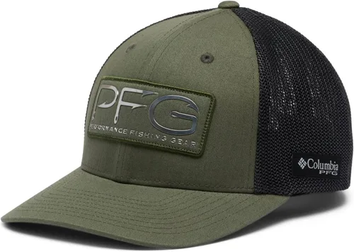 Miniatura 778 de Columbia - Gorra de malla con bandera con árboles unisex para adultos, corona alta