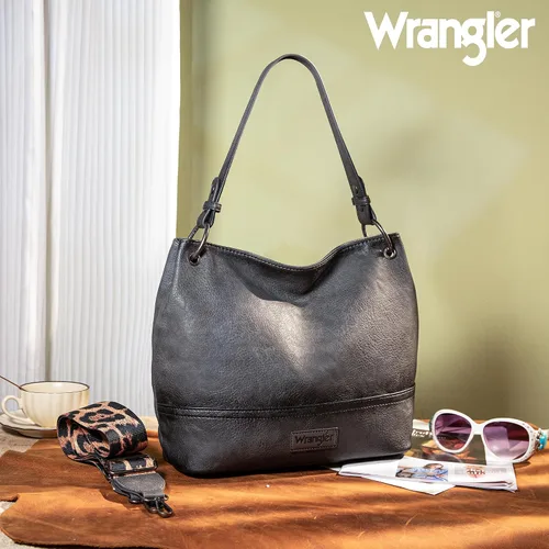 Miniatura 105 de Wrangler Hobo - Bolsas para mujer de cuero vegano con asa superior, bolsos de hombro y bolsos