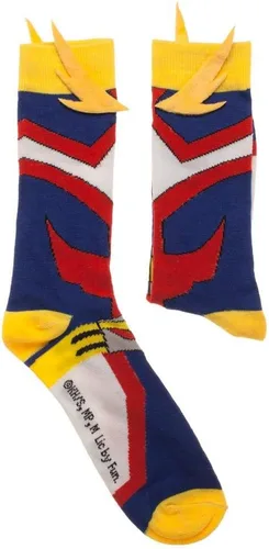 Miniatura 2 de Bioworld My Hero Academia All-Might Anime Cosplay Crew Calcetines con alas, Multi colorido