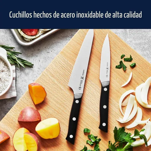 Miniatura 5 de HENCKELS Dynamic Razor-Sharp - Juego de cuchillos de 20 piezas, cuchillo de chef, cuchillo de pan, cuchillo de carne, diseño alemán informado por