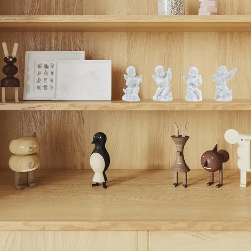 Miniatura 5 de 4 piezas de pequeñas estatuas de ángeles de resina para decoración del hogar, 4 estilos