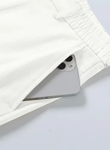 Miniatura 8 de JMIERR Pantalones de golf para hombre, elásticos, ajustados, para correr, viajes, trabajo, pantalones de vestir chinos para hombre