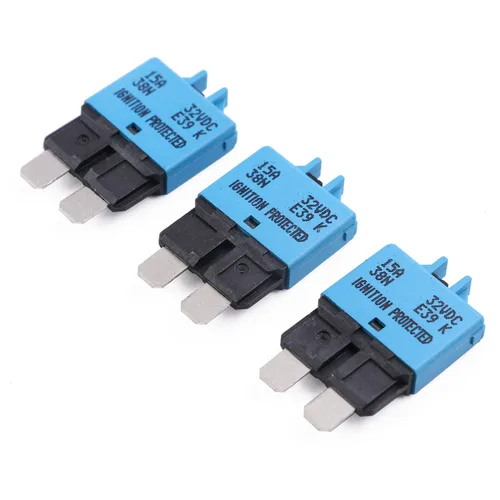 Miniatura 7 de Disyuntor de fusibles de reinicio manual de 12 V, 24 V, 3 A, ATO/ATC de perfil bajo – UL – Disyuntores reiniciables tipo 3 amperios, kit de fusibles
