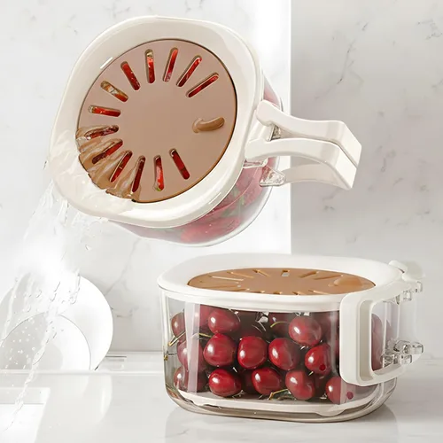 Caja apilable de serpiente para niños, niños pequeños, adultos, caja reutilizable para preparar snacks, tazón para lavar frutas, colador