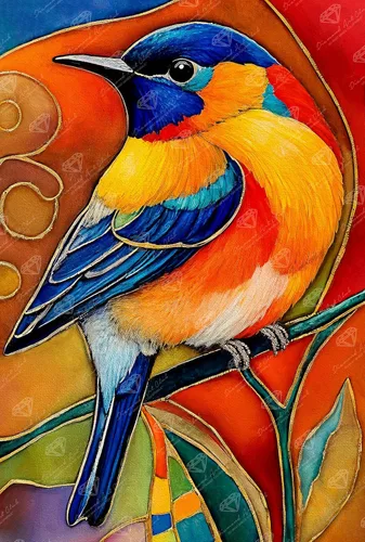 Miniatura 6 de DIAMOND ART CLUB Austere - Kit de pintura de diamante de búho, manualidades divertidas para adultos, lienzo de arte de diamante redondo, 13 x 13