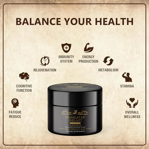 Miniatura 2 de Shilajit - Resina del Himalaya – Shilajit 100% puro de grado dorado con ácido fúlvico y más de 85 oligoelementos complejos para energía y apoyo