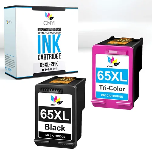 Miniatura 7 de 65XL - Cartucho de tinta de repuesto negro para HP AMP 100, 101, 105, 120, 125, 130, DeskJet 2600, 2620, 2622, 2624, 2628, 2630, 2632, 2633, 2634