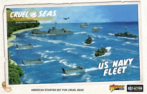 Miniatura 2 de Warlord Cruel Seas US Navy Fleet War Game - Juego de mesa de estrategia de juego de rol 1:300 para adultos, juego de mesa de guerra estratégico