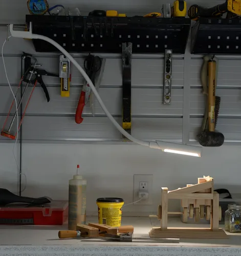 Miniatura 7 de Reliable UberLight™ Flex 1100TL - Luz de tarea rígida con cable – Luz LED portátil con soporte de mesa, cuello de cisne flexible de 26.5 pulgadas