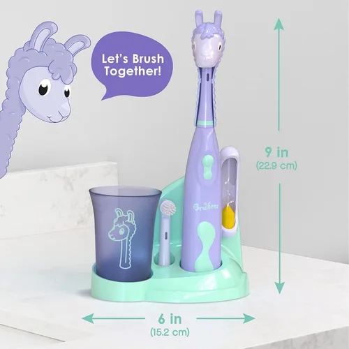 Miniatura 6 de Brusheez Juego de Cepillo de Dientes Eléctrico para Niños - Seguro y Eficaz para Edades de 3+ - Probado y Aprobado por Padres con Cerdas Suaves, 2