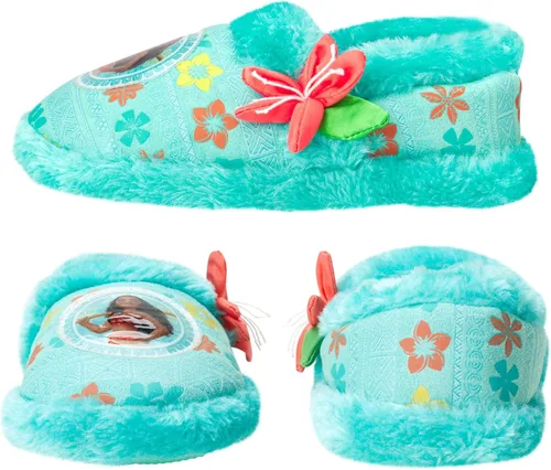 Miniatura 3 de Disney Pantuflas Moana para niña - Pantuflas mullidas de felpa Princess Moana (niñaniña)