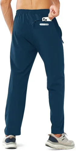 Miniatura 3 de NORTHYARD Pantalones deportivos para correr para hombre, pantalones de gimnasio ligeros, pantalones de correr con dobladillo abierto