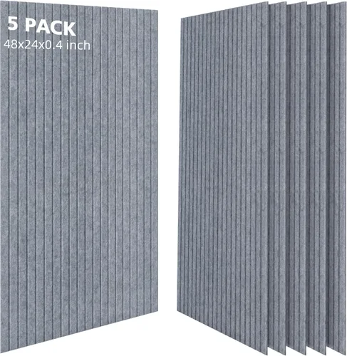 Miniatura 19 de Paneles acústicos, paquete de 10 paneles acústicos que reducen el ruido para paredes, paneles de pared insonorizados de 47.2 x 23.6 x 0.35 pulgadas