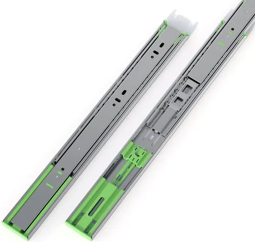 Miniatura 7 de FivePears 2 pares de correderas de cajón de cierre suave de 20 pulgadas, capacidad de carga de 150 libras, rodamiento de bolas de extensión