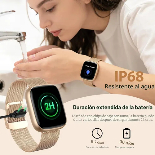 Miniatura 8 de Reloj inteligente para mujer con Alexa integrado, pantalla táctil HD de 1.83 pulgadas, rastreador de actividad física con llamadas Bluetooth