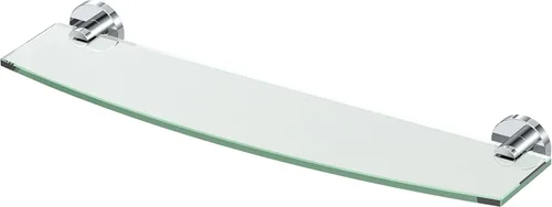 Miniatura 5 de Gatco 4666 Reveal - Estante de vidrio templado curvado montado en la pared de 20.13 pulgadas de ancho x 5.40 pulgadas de profundidad Estante