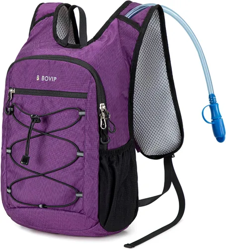 Miniatura 11 de BOVIP Mochila de hidratación ligera, mochila de senderismo multiusos de 15 litros con bolsa de agua de 1.5 L, mochila de agua hidráulica