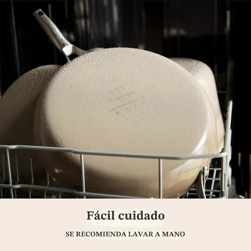 Miniatura 6 de Calphalon® Premier - Sartén antiadherente de cerámica de 12 pulgadas con tapa, Gris Seta Gris Champiñón