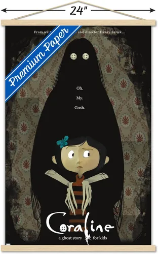 Miniatura 3 de Trends International Coraline - Póster de pared de una hoja de Ghost Story, 22.37 x 34.00 pulgadas, paquete de impresión premium y colgador