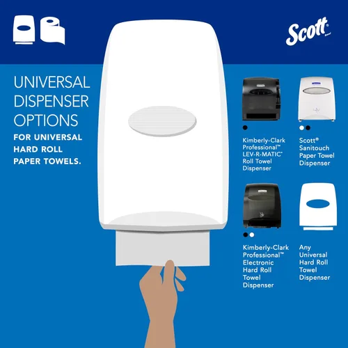 Miniatura 8 de Scott Professional Essential - Toallas de papel de rollo duro universales de alta capacidad, a granel (02000), enrollado duro núcleo de 1.75