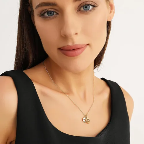 Miniatura 3 de Zealmer Collar delicado con colgante de brújula y mapa del mundo chapado en oro de 18 quilates, regalo de graduación para amigos