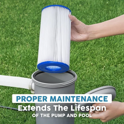 Miniatura 7 de Bestway - Cartucho de filtro de piscina tipo III A/C para bomba de 530 a 1500 GPH, cartucho de repuesto para filtro de papel para piscina sobre
