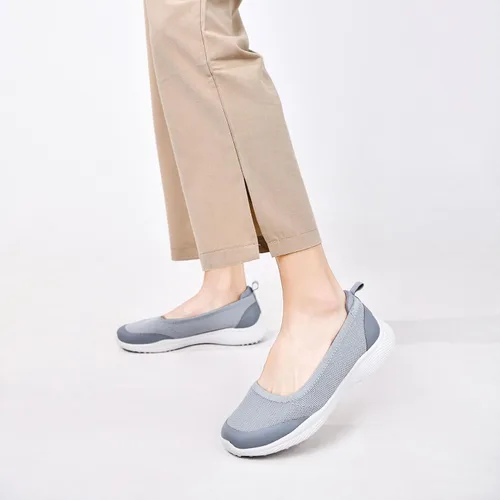 Miniatura 2 de HONHOLD Zapatos para caminar para mujer, cómodos, de punto, planos, para enfermera, trabajo, zapatos de vestir casuales