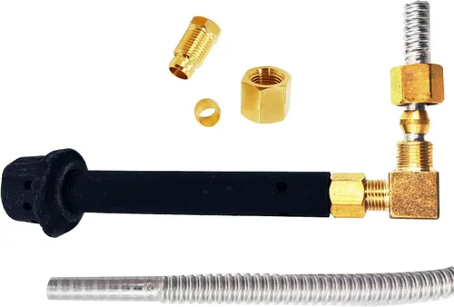 Miniatura 6 de MENSI Kit de seguridad para quemador de chorro de hierro fundido, quemador piloto, mini quemador pequeño, con manguera de línea de gas flexible