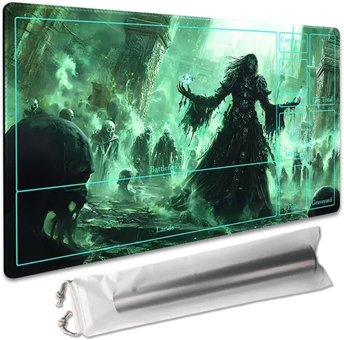 Miniatura 12 de Juego de mesa MTG de 14 x 24 pulgadas, compatible con OCG CCG RPG TCG Playmats (Call of Death)