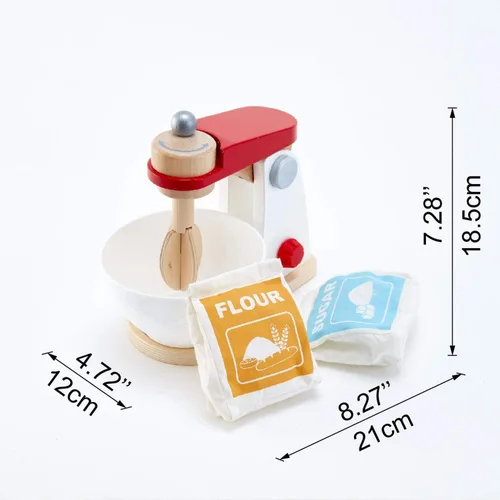 Miniatura 3 de Hape Wooden Mighty Mixer Kitchen Plaset Juguete educativo para hornear para preescolares a partir de 3 años