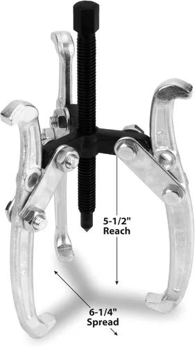 Miniatura 2 de Performance Tool W137P Extractor de engranajes de 3 mandíbulas de 6 pulgadas con diseño reversible para mantenimiento y reparación de vehículos