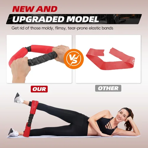 Miniatura 3 de Sistema de bandas de cadera y núcleo, bandas de resistencia de bucle para estirar y entrenar, bandas de glúteos para mujeres, bandas de halo