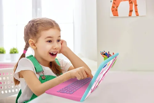 Miniatura 5 de LEXiBOOK - Ordenador portátil educativo y bilingüe Unicornio español/inglés - Juguetes para niños con 124 actividades para aprender matemáticas