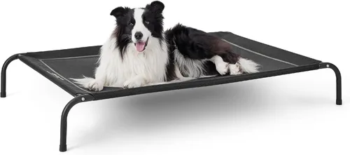 Miniatura 20 de Bedsure Cama elevada para perros al aire libre de tamaño grande, cama portátil de hamaca para mascotas con marco elevado y refrescante para Verde