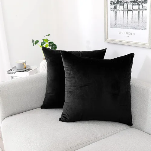 Miniatura 26 de NiNi ALL - Juego de 2 fundas de almohada decorativas de terciopelo, fundas de almohada para sofá, fundas de almohada para dormitorio, sala de estar