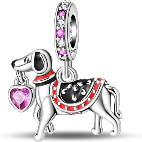Miniatura 45 de Pulsera y collar de plata de ley 925 con dije de corazón, mariposa, loto, avión, viaje, lindo gato, cuentas, regalo para mujer