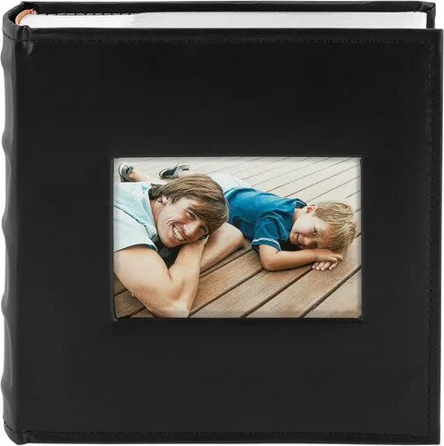 Golden State Art, álbum de fotos de cuero sintético con capacidad para 200 fotos de 4 x 6 pulgadas con espacio para escribir notas, ideal para bodas