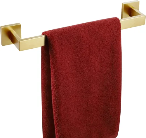 Miniatura 12 de KOKOSIRI Barra de Toalla Individual de 16 Pulgadas, Toallero para Baño o Cocina, Toallero de Pared de Acero Inoxidable SUS304, Cromo Pulido
