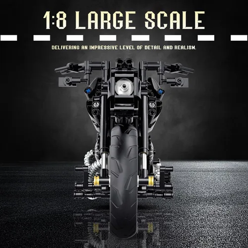 Miniatura 4 de Juego de construcción de motocicleta 1:8 para adultos, bloques de construcción para adultos, juguete coleccionable para niños de 14, 15 y 16 años