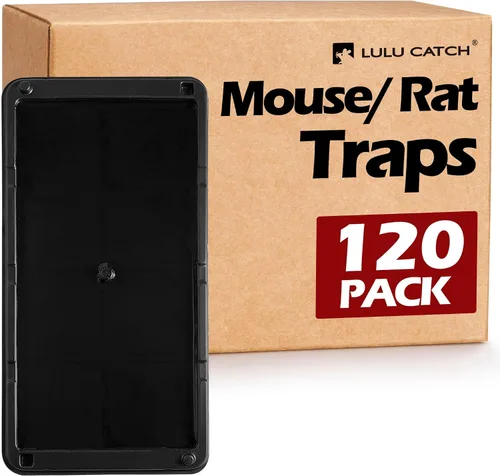 Miniatura 9 de LULUCATCH Trampas para ratones, paquete de 4, trampas de pegamento más grandes y pesadas para ratones, ratas y serpientes, trampas adhesivas