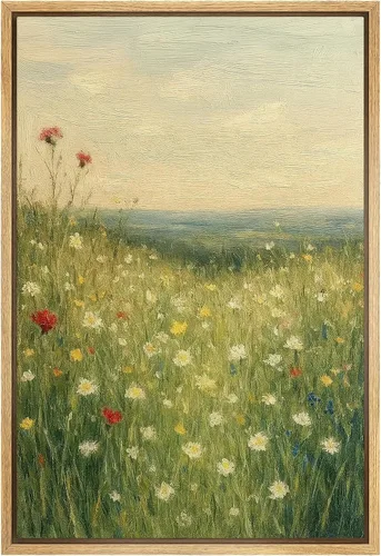Miniatura 36 de SIGNFORD Lienzo enmarcado para pared, pinos sepia, bosques, bosques, naturaleza, ilustraciones de área silvestre, arte digital, arte moderno
