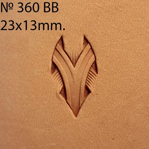 Miniatura 6 de DandS ltd Herramienta de sello de cuero con textura de cesta, herramienta profesional de metal para trabajo en cuero, relieve, tallado y proyectos