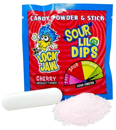 Miniatura 5 de crait Lockjaw Sour Lil Dip Candy - Palitos de inmersión a granel con polvo, paquete variado de 36