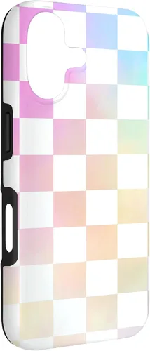 Miniatura 3 de Pastel Rainbow Checkerboard Checker Checked Pattern Case for iPhone 17