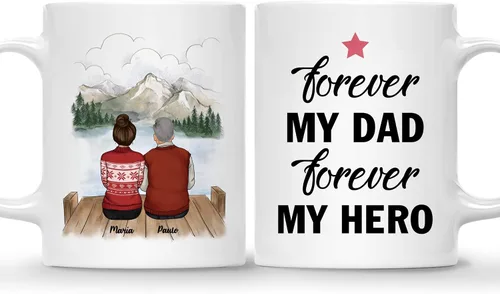 Miniatura 20 de Gossby Taza personalizada (3 hijas) Thank You Dad For Everything, taza personalizada para papá, de regalo, día del padre, cumpleaños, 11 onzas, 15 3