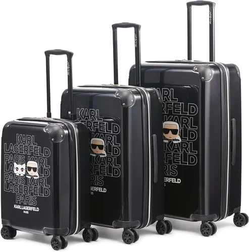 Miniatura 5 de Karl Lagerfeld Paris Karl & Kat, Negro -, Karl & Kat - Maleta rígida vertical, 8 ruedas